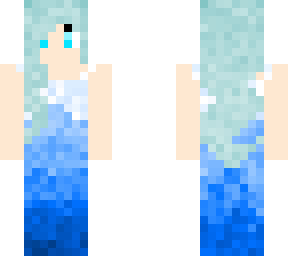 blue gradient dress