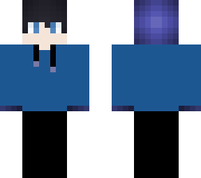 blue hoodie boy