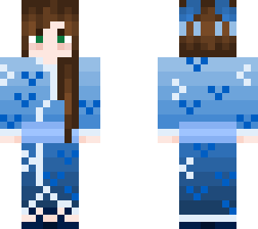 blue wash kimono
