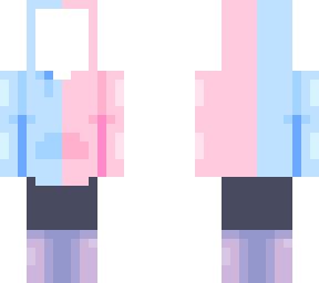 comforting blue and pink hoodie (re upload)