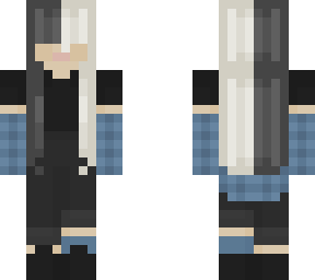 faceless plaid jacket girl