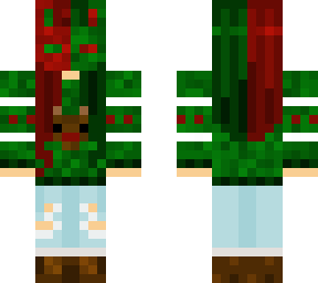girl christmas mask skin