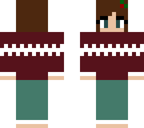 girl in christmas pj's