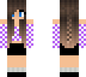 girl with checkered top