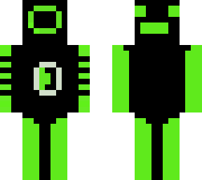 green and black