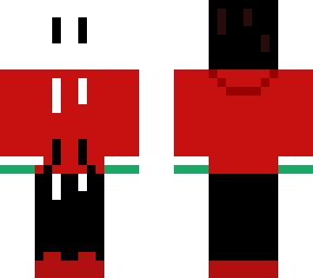masked red hoodie