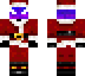 my skin with a santa suit on