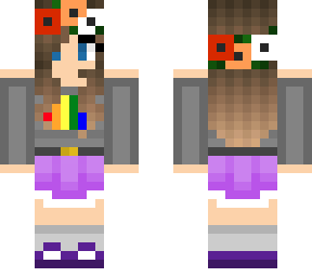 new girl skin with a skirt