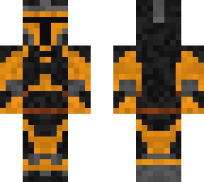 orange & black mandalorian