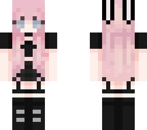 pink and black bunny girl angiesobanji