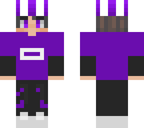 purp boy with hat