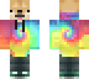 rainbow hoddie doggo