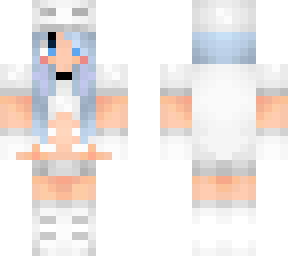 skeleton girl white