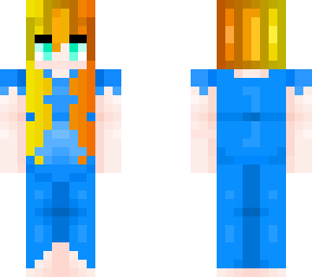 sunset hair, oceany dress