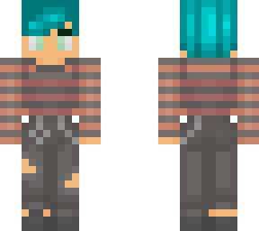 teal haired e-boy