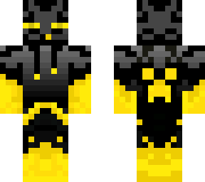 yellow enderman skin with headset and microfoon