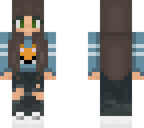 basic girl blue sweater fox