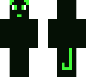 black and green cat