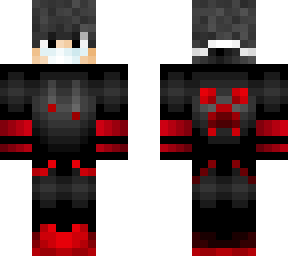 black and red boy with mask