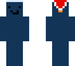 blue man with hat