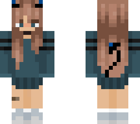 blue poison demon girl