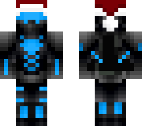 blue robot but its christmas