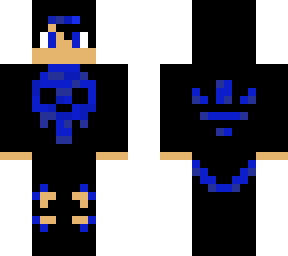blue skull boy