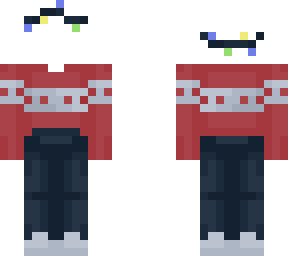 christmas white stripe - (matching) a male christmas outfit base
