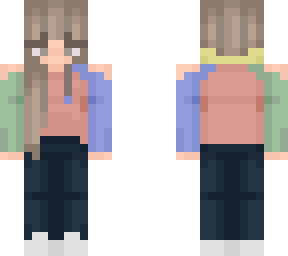 colorblock hoodie - (matching) a female outfit