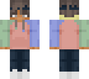 colorblock hoodie - (matching) a male outfit