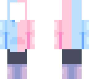 comforting blue and pink hoodie (re re upload)