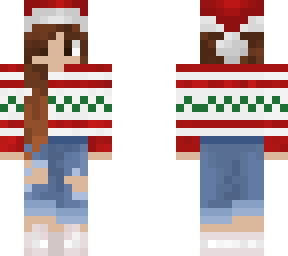 cute christmas girl | Minecraft Skin