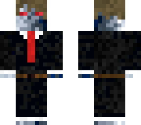 der richtige schwarz bis wei skin mit anzug