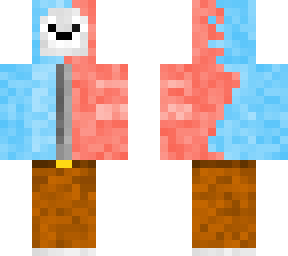 dog in a hoodie skin blue & red