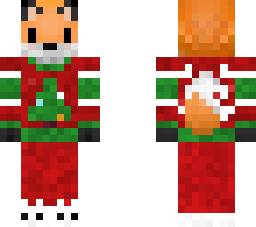 fox in christmas sweater