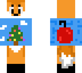fox wearing an ugly sweater