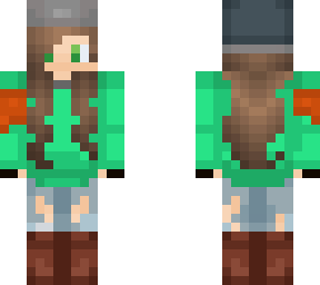 girl w/ hat w/ bandana on arm