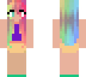 girl with died hair
