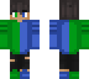 green and blue hoodie boy