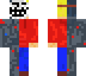 half human, half robot but with a trolll face