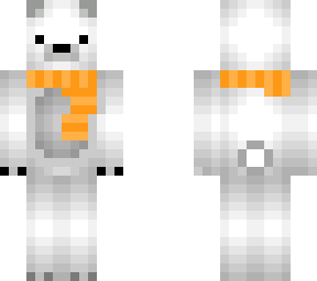orange scarf polar bear