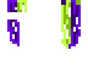 purple and green neon hair base (hb)