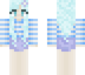 purple blue beach girl