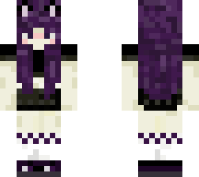 purple cat girl ? idk y i made this b0red