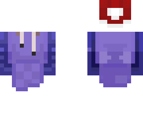 purple jacket w the santa hat