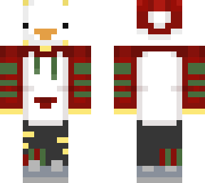 red/white duck hoodie christmas