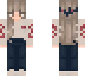 red-white sweater - (matching) a female outfit