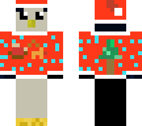 skin de pinguino navidad