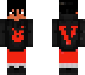 v lone black hoodie w/ dreads