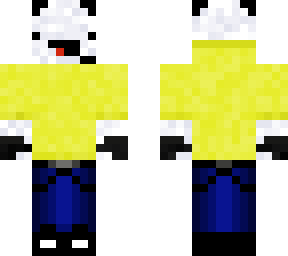 weird yellow panda gamer